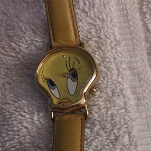 Armitron Gold Plated Tweety Bird Watch # 2200/308